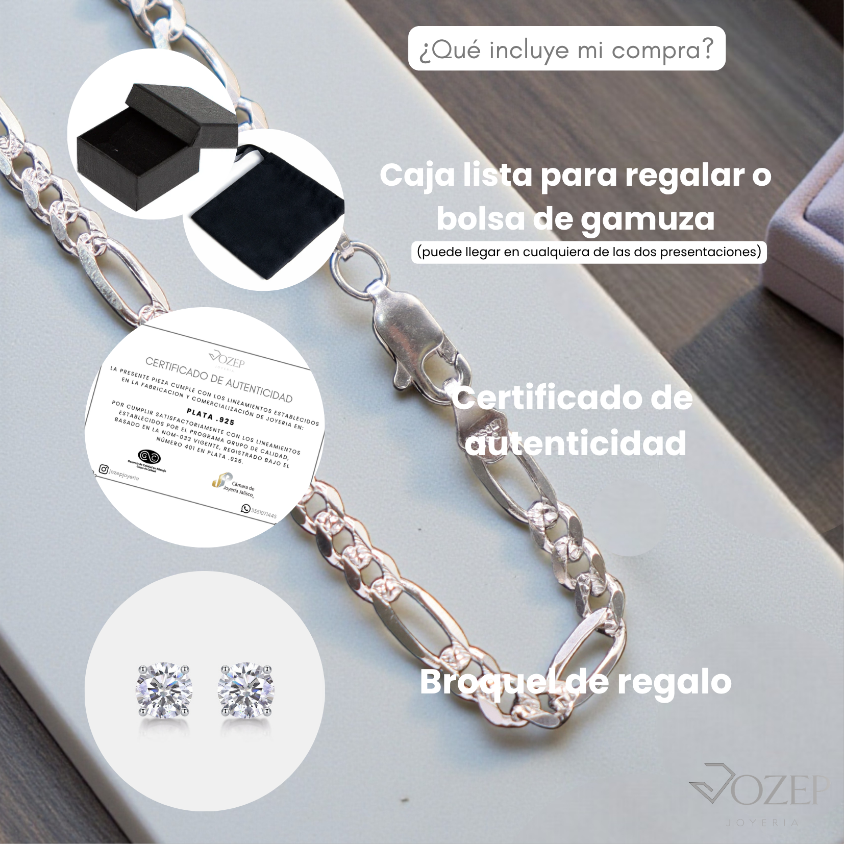 Cadena Cartier Diamantada Plata .925 | 55 y 70 cm