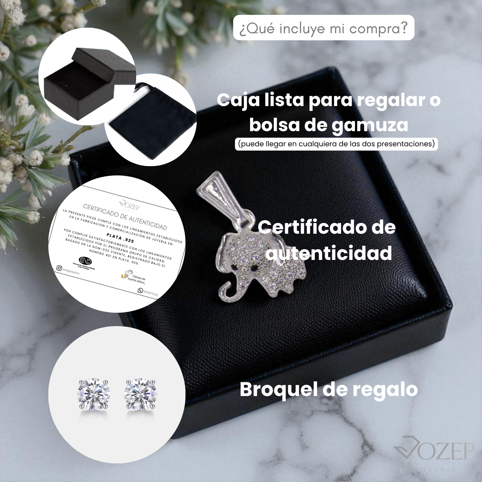 Dije De Elefante Blanco