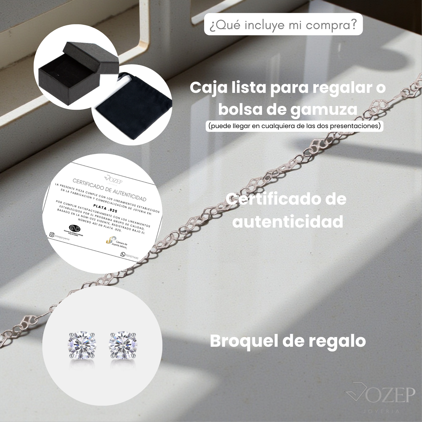 Pulsera De Corazones Plata .925 18 Cm