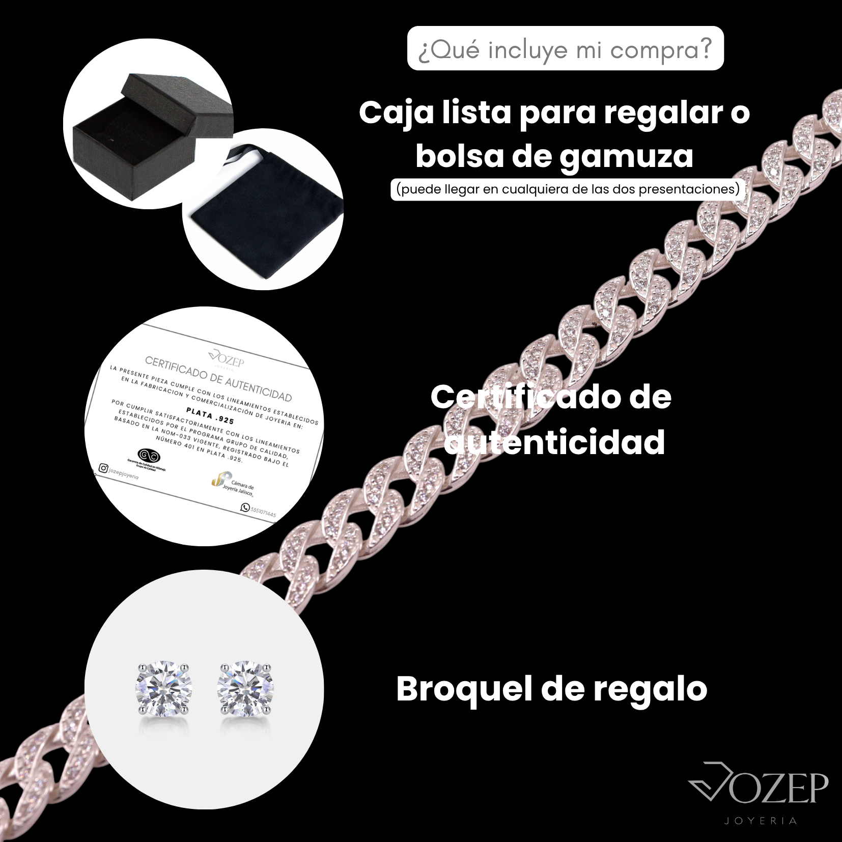 Pulsera Plata .925 Circonia Max 19 cm