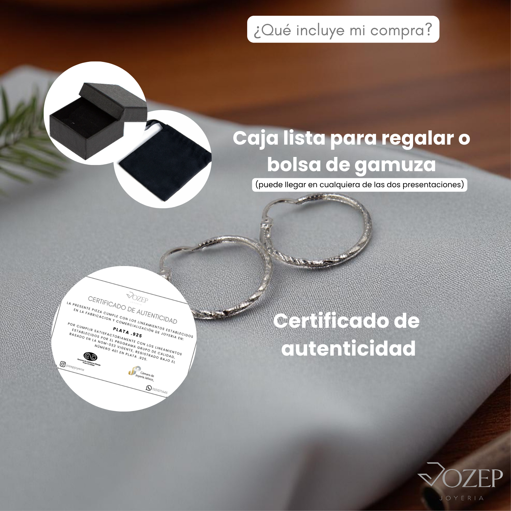 Arracadas Trenza de Plata .925