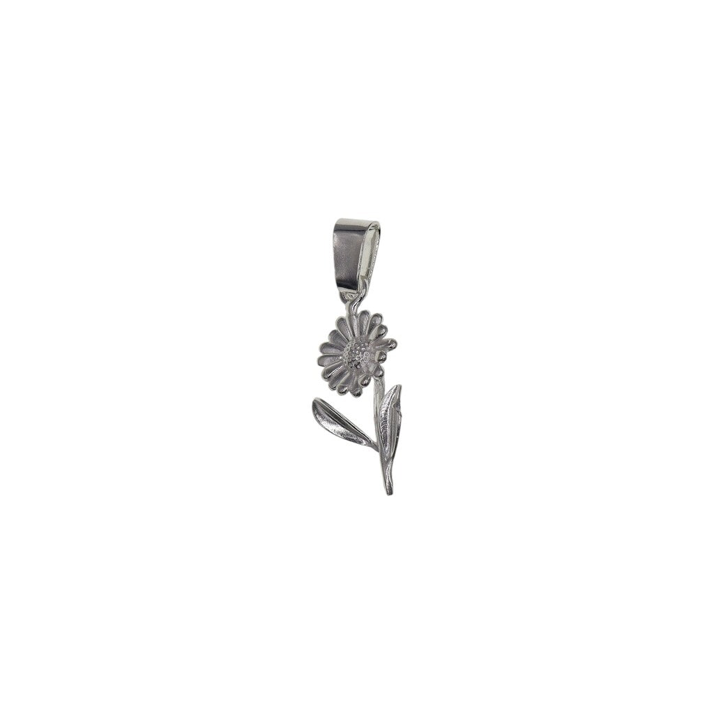 Dije De Flor + Cadena En Plata .925