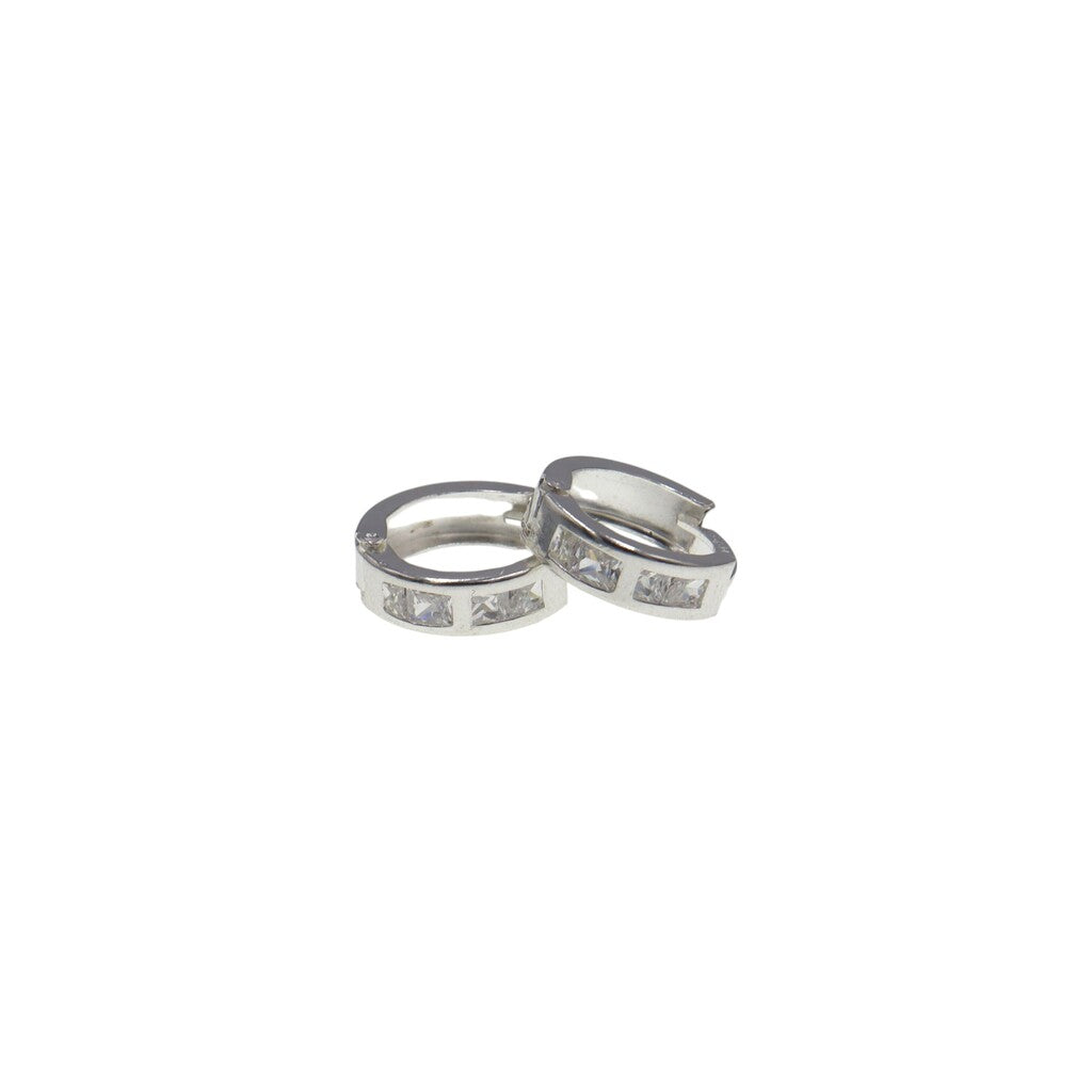 Aretes Huggies Minis de Plata .925