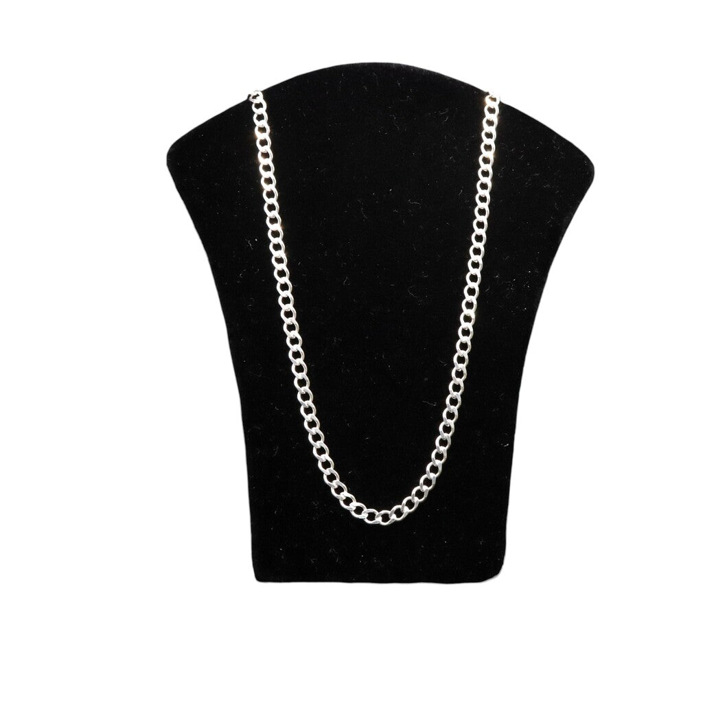 Cadena Cubana 3mm de Plata .925 55 cm