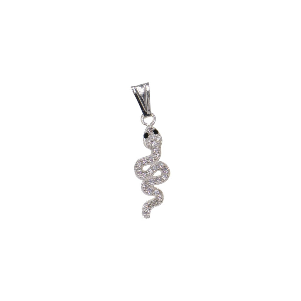 Dije De Serpiente + Cadena en Plata .925