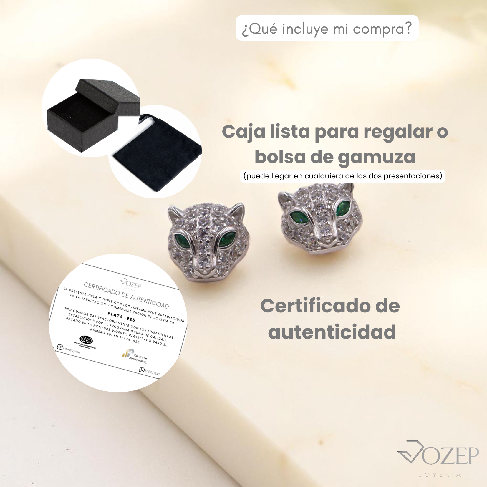 Broquel Leopardo de Plata .925