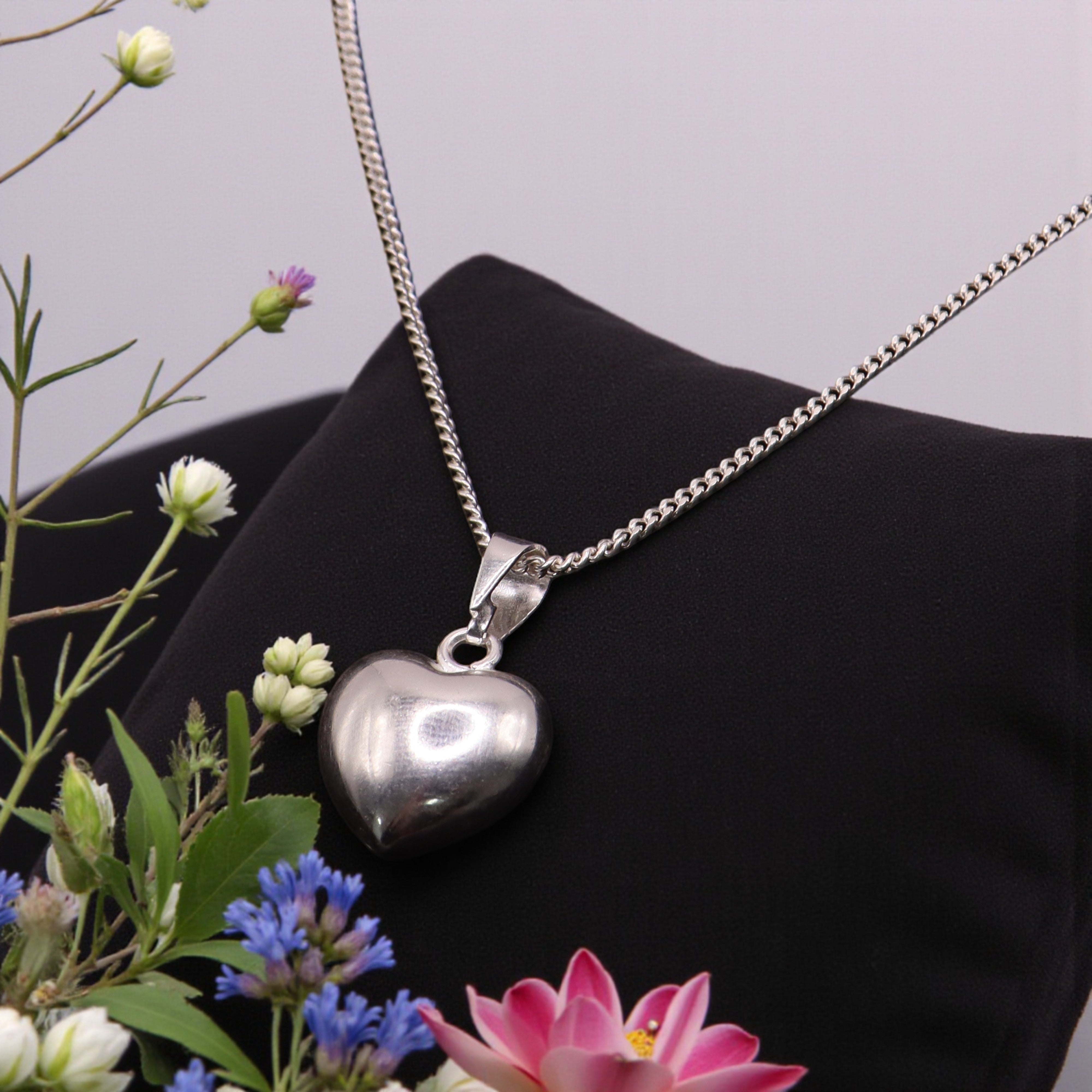 Dije Corazón Liso Mini Plata .925