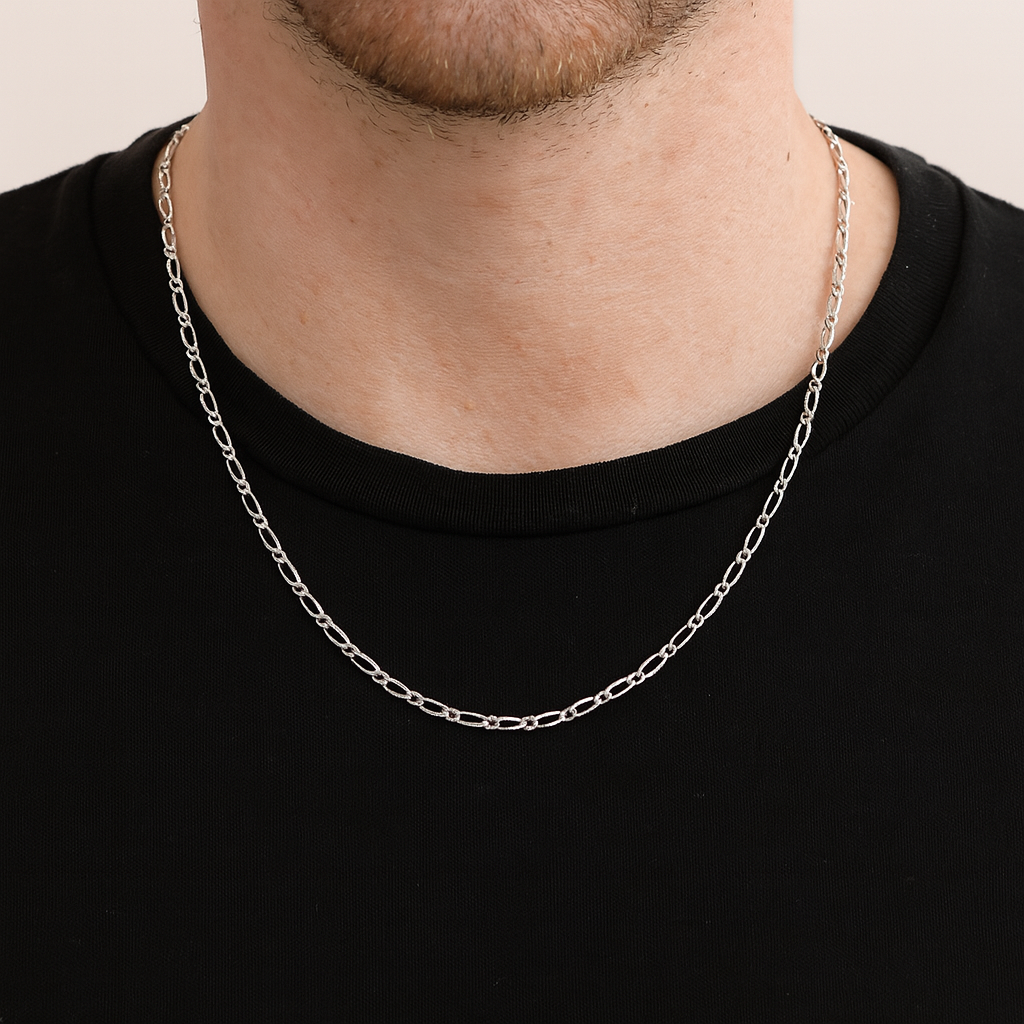 Cadena Cartier 1x1 de Plata .925 60 cm