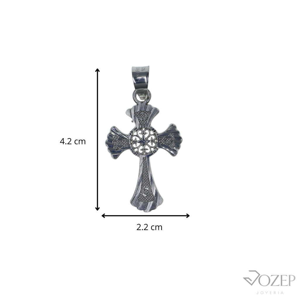 Dije De Cruz Vanguardia + Cadena de Plata .925