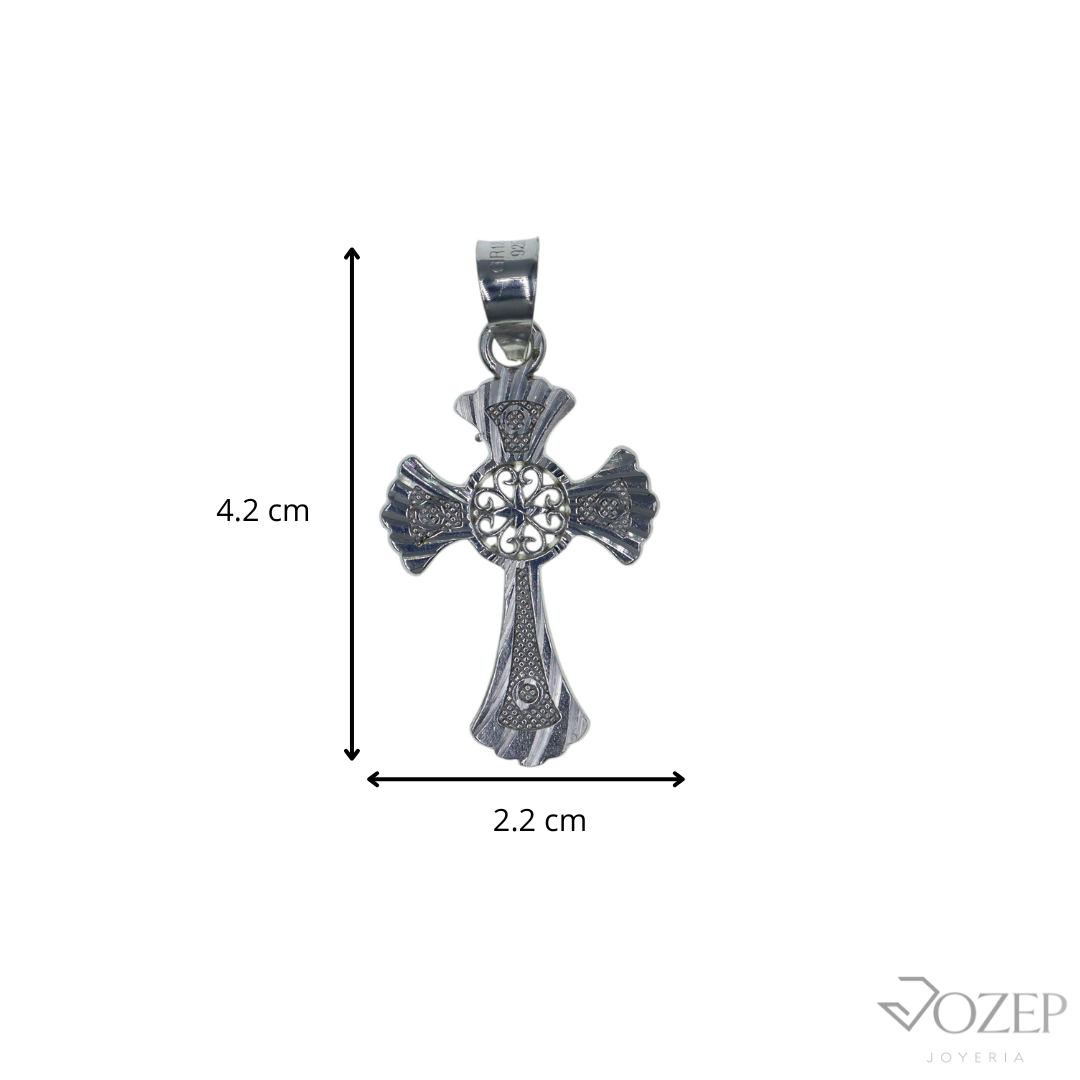 Dije De Cruz Vanguardia + Cadena de Plata .925