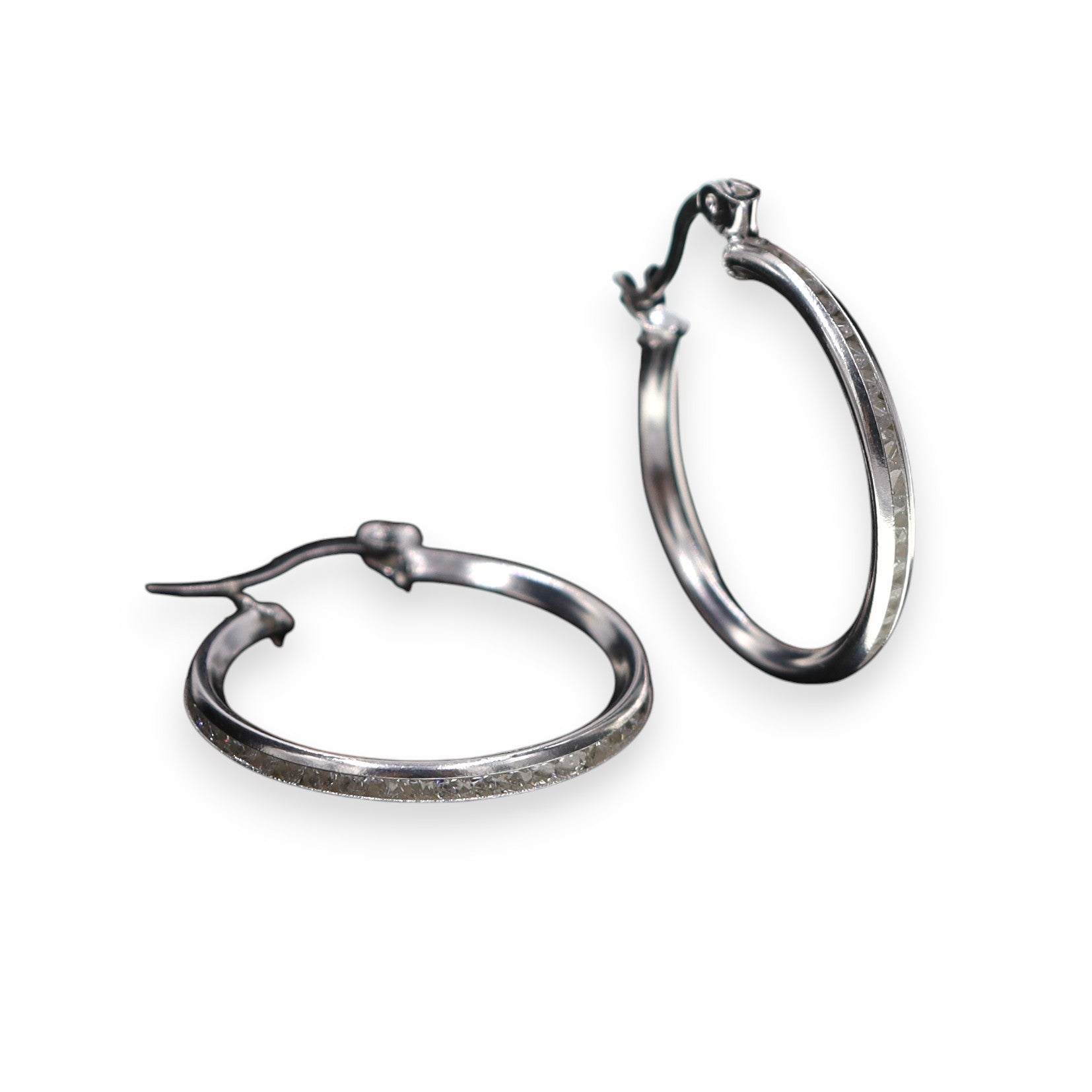 Arracadas Largas Circonia de Plata .925