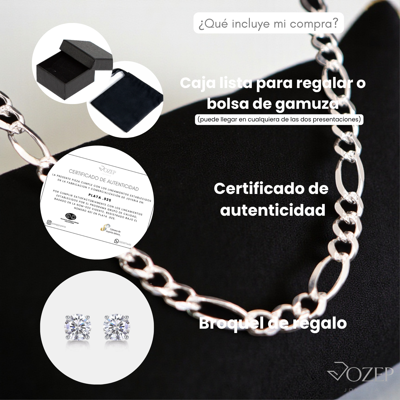 Cadena Cartier Plata .925 | 60 y 70 cm