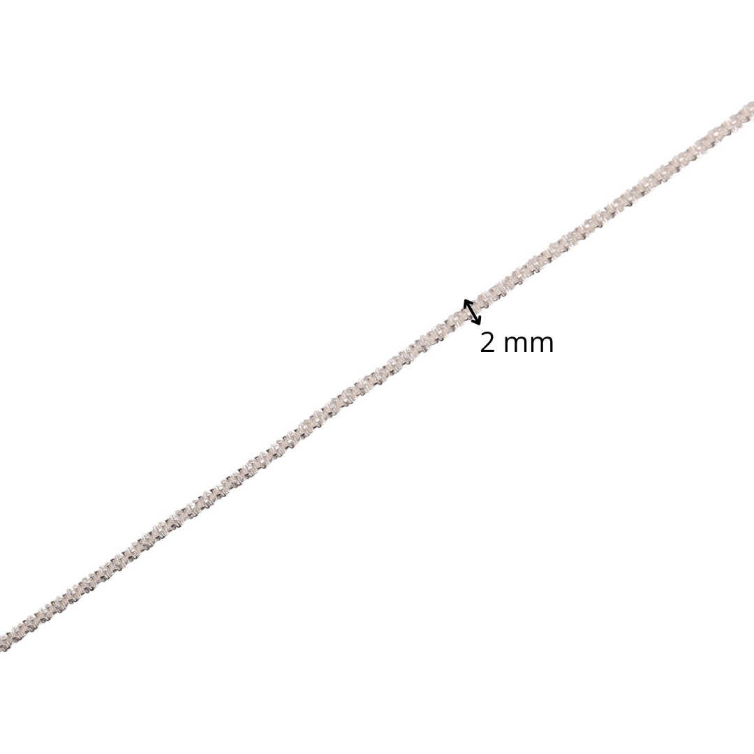 Pulsera Torzal Plata .925 |  18 Cm