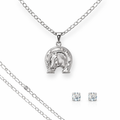Dije Caballo Herradura Plata 925 Con Cadena Hombre Regalo