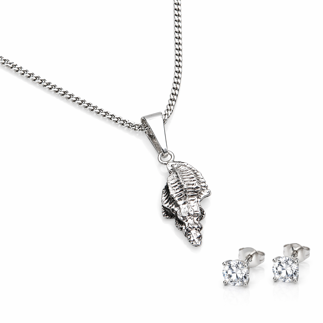 Dije Caracol Marino Plata 925 Con Cadena Regalo Mujer