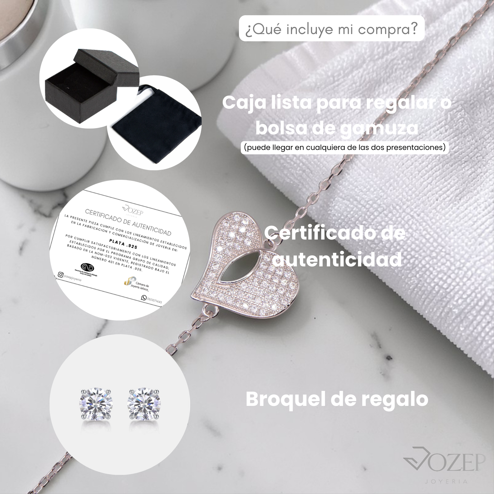 Pulsera corazón de plata .925 | Jozep Joyería