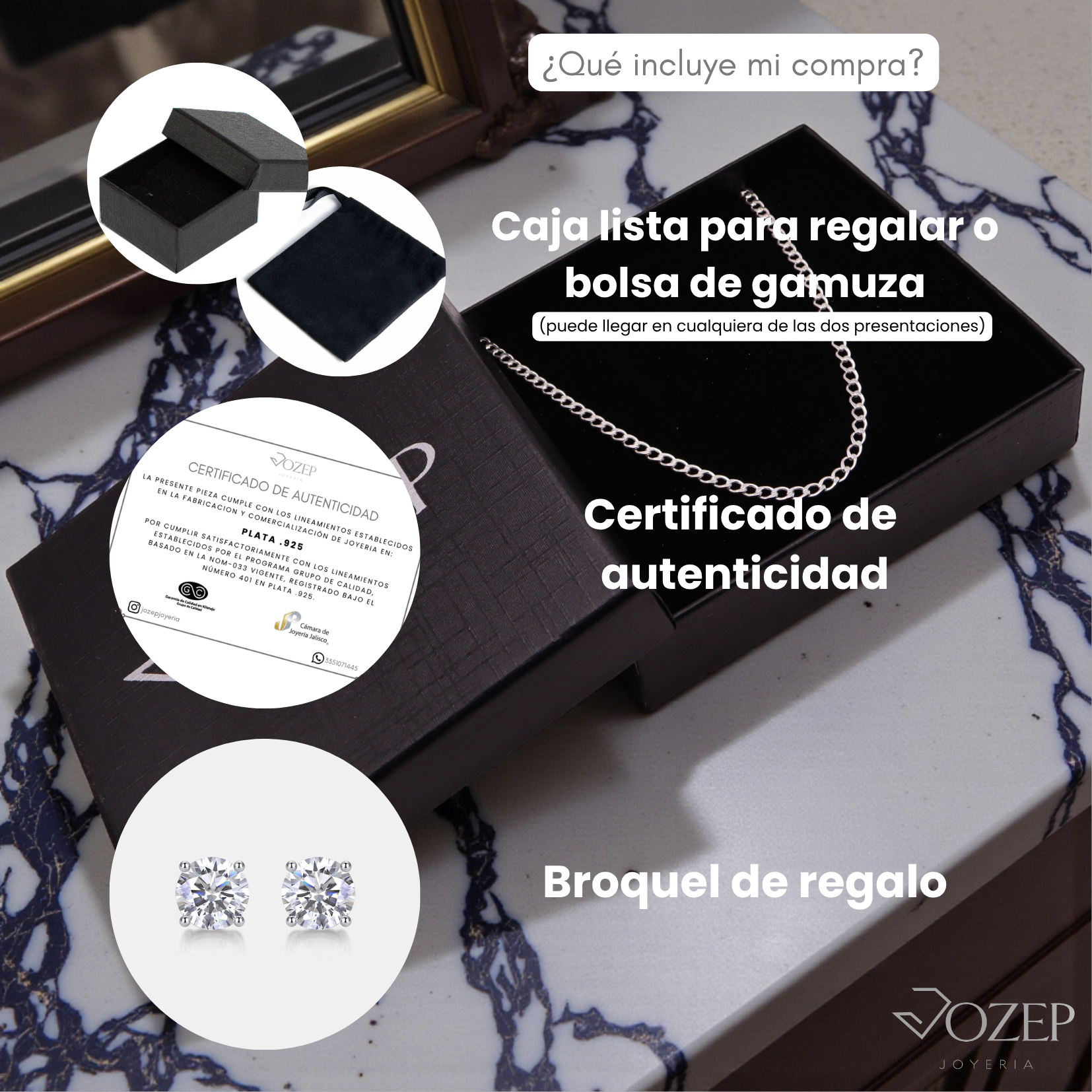 Cadena Cubana de Plata .925 50cm o 60cm