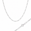 Cadena Figaro Forjada Mini de Plata .925 | 2mm