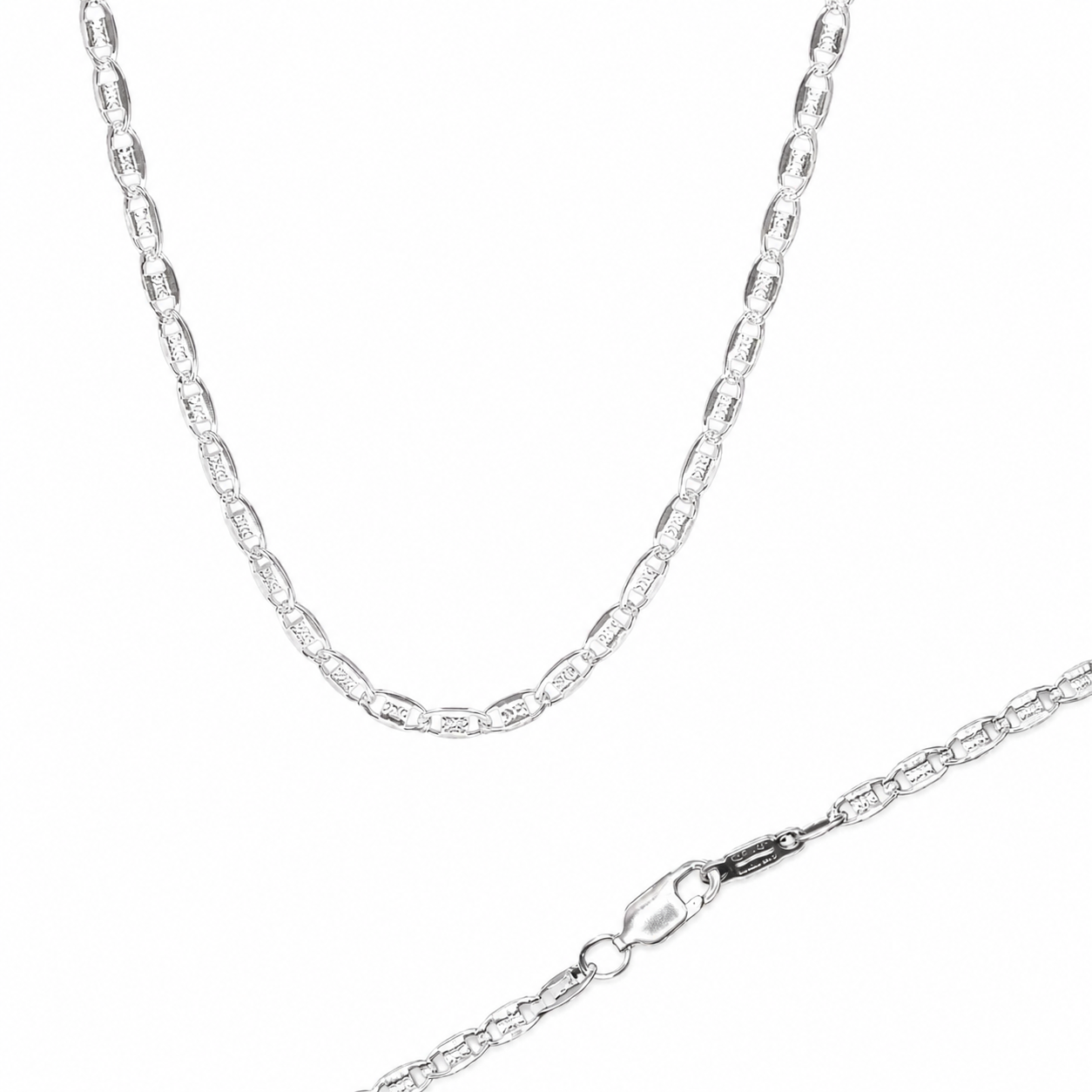 Cadena Gucci Ancla Martillada de Plata .925 | 3mm
