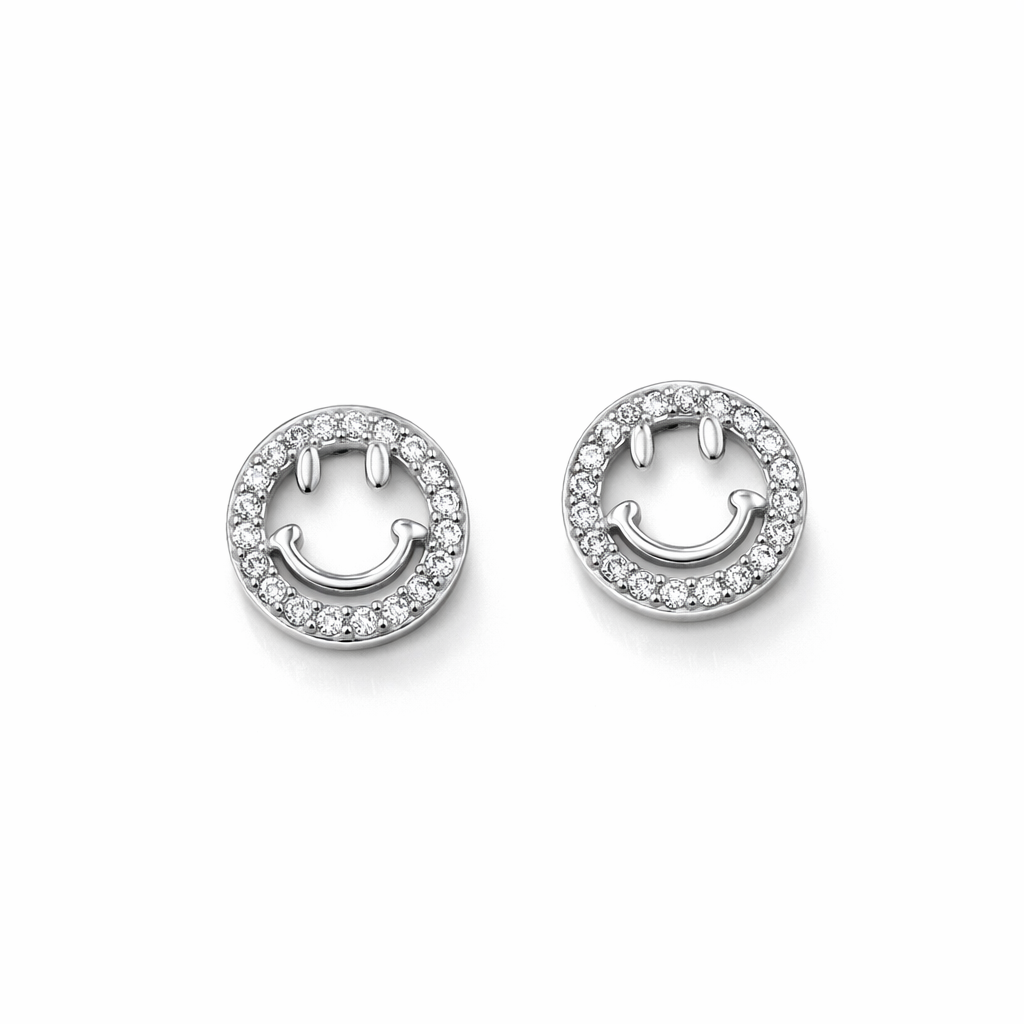 Broquel Cara Feliz de Plata .925