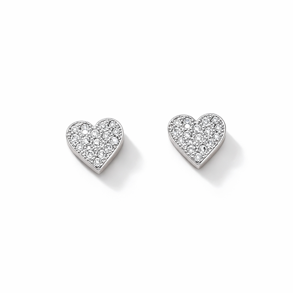 Broquel Corazon de Plata .925