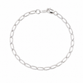 Pulsera Tejido Inglés Plata .925 | 18 Cm
