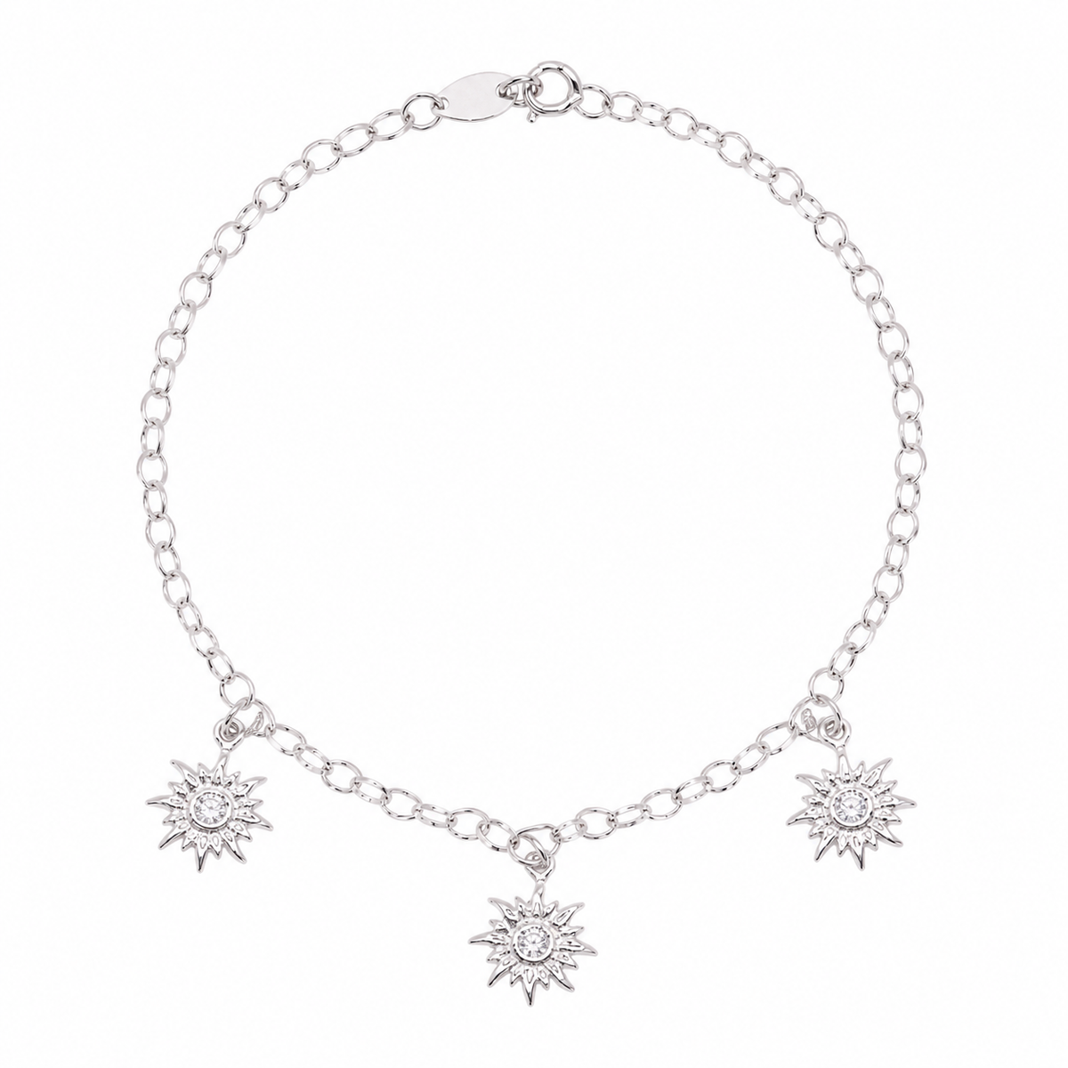 Pulsera Tres Soles Plata .925 19 cm