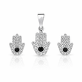 Juego Mano Fátima (Dije y Aretes)
