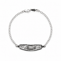 Pulsera Virgen De Guadalupe Plata 925 Mujer Hombre