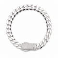 Pulsera Plata .925 Liso Slim 17.5 cm