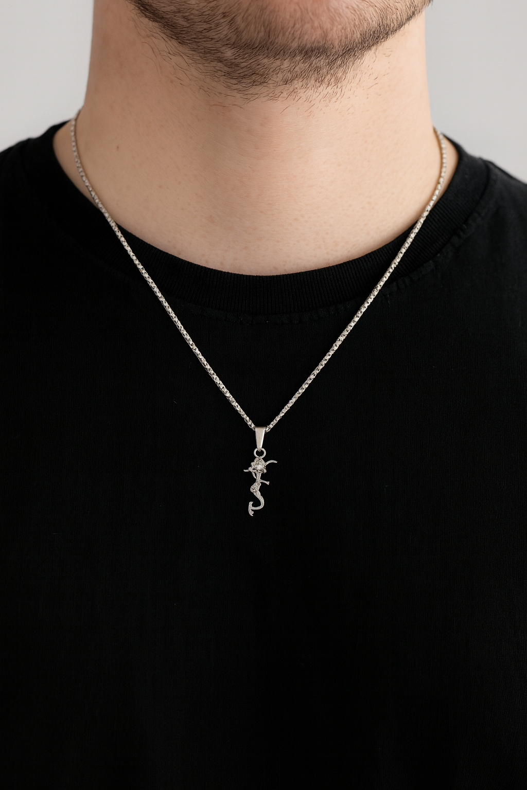 Dije De Sirena + Cadena En Plata .925