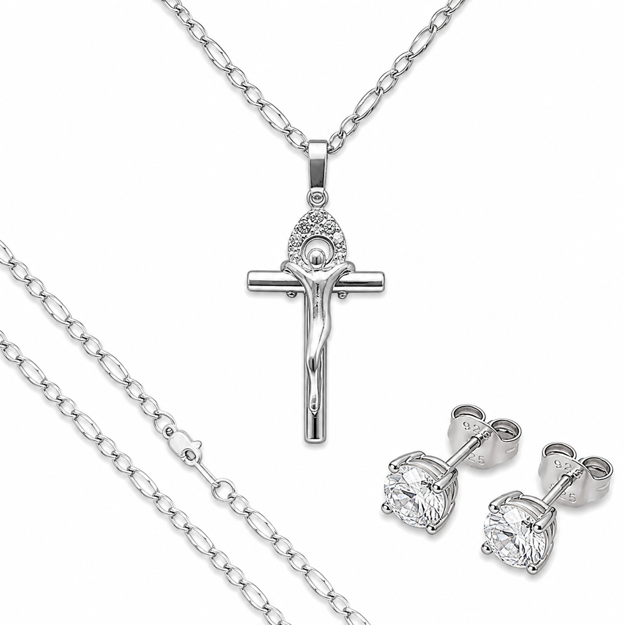 Dije De Cruz Cristo Aura