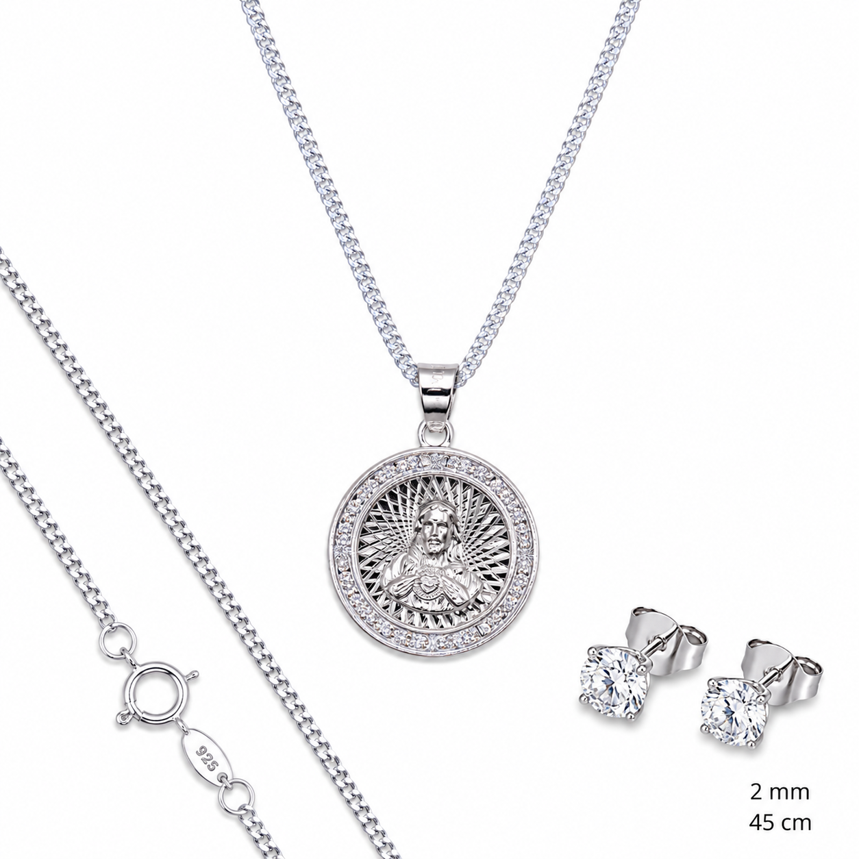 Dije De Medalla De Jesus Chica
