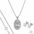 Dije De Medalla De Jesus Ovalada