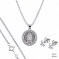 Dije De Medalla De Virgen Circular