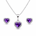 Juego Corazón Morado
