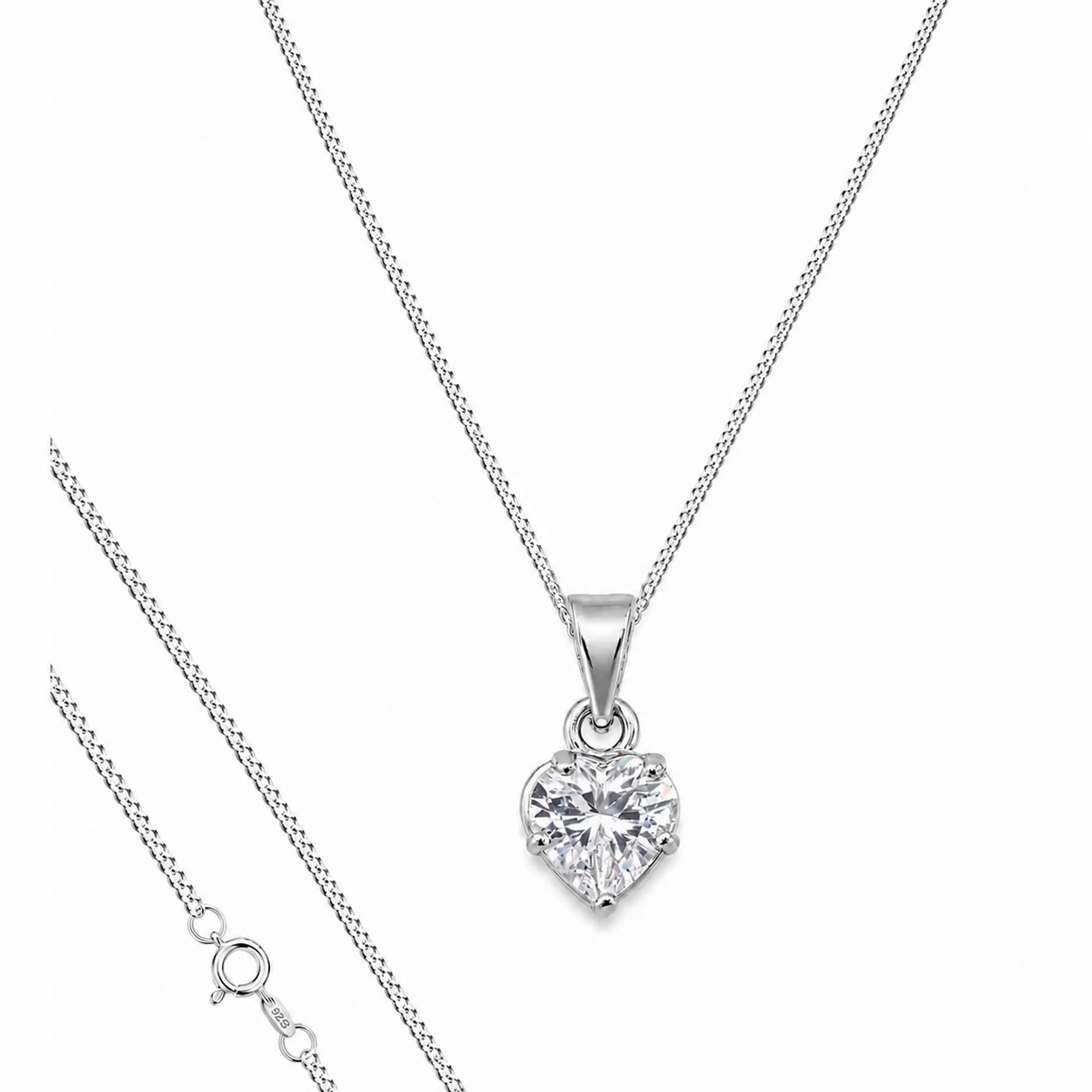 Dije Corazón Mini Blanco