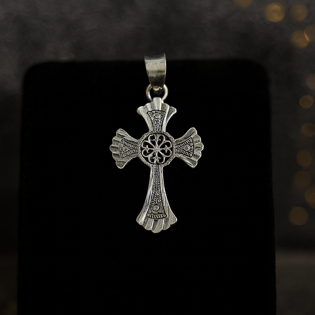 Dije De Cruz Vanguardia + Cadena de Plata .925