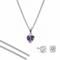 Dije Corazón Mediano Morado
