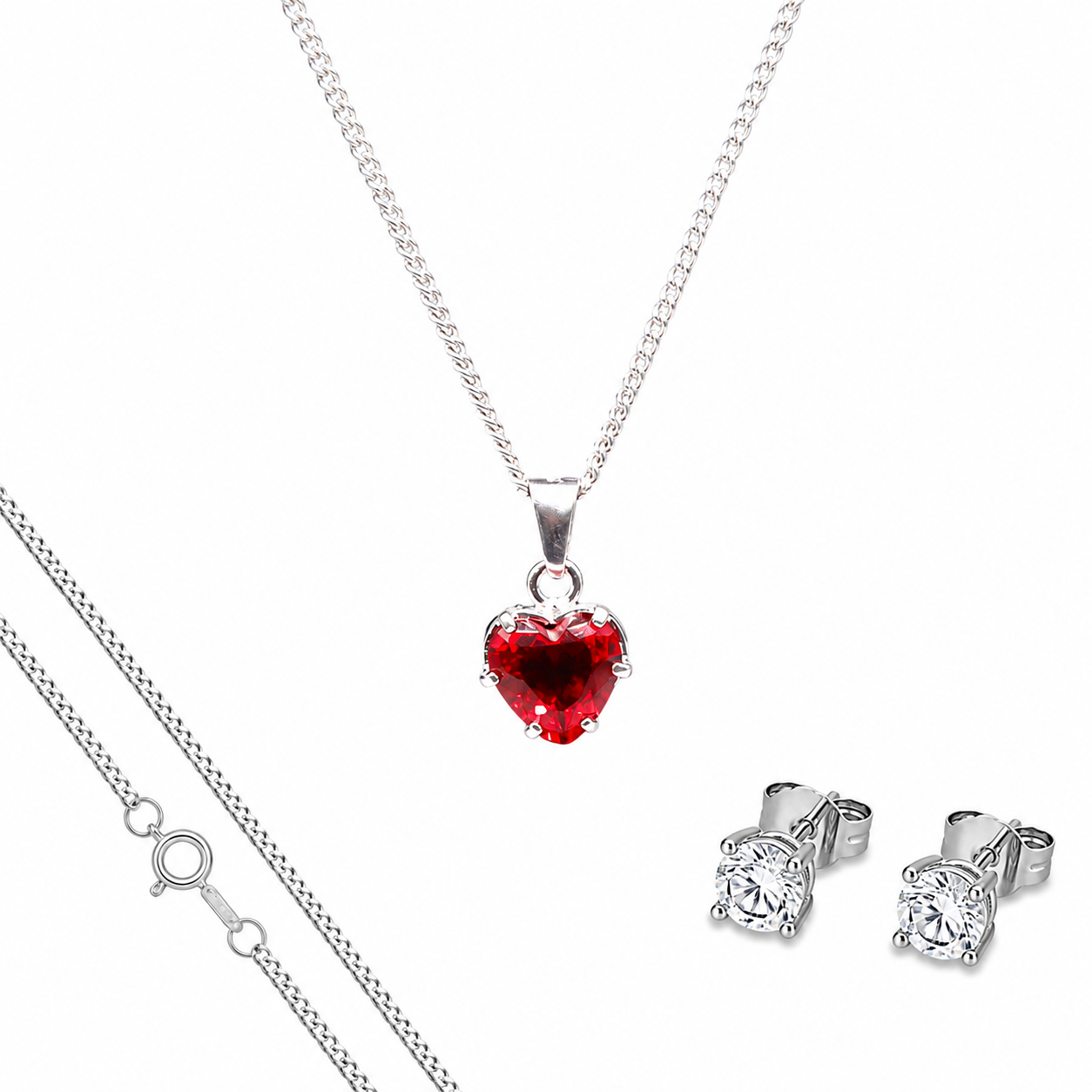 Dije Corazón Mediano Rojo