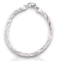 Pulsera Trenzada De Plata .925 | 18 Cm