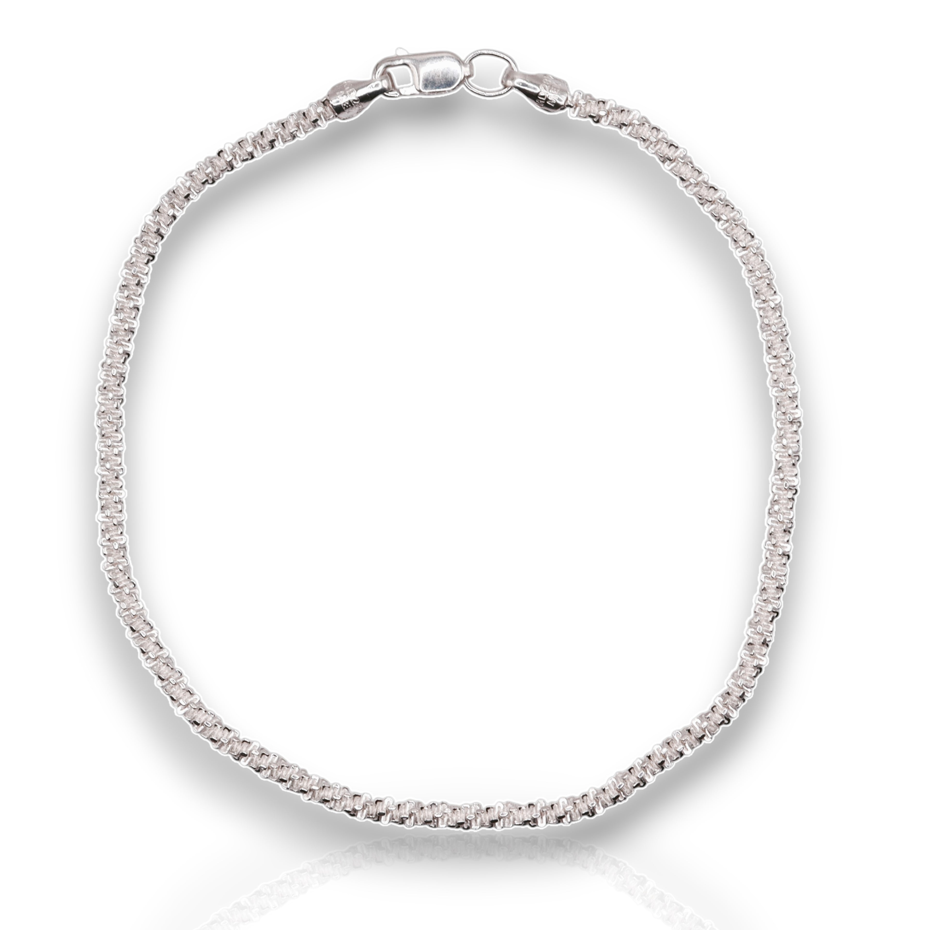Pulsera Margarita En Plata .925 |  18 Cm