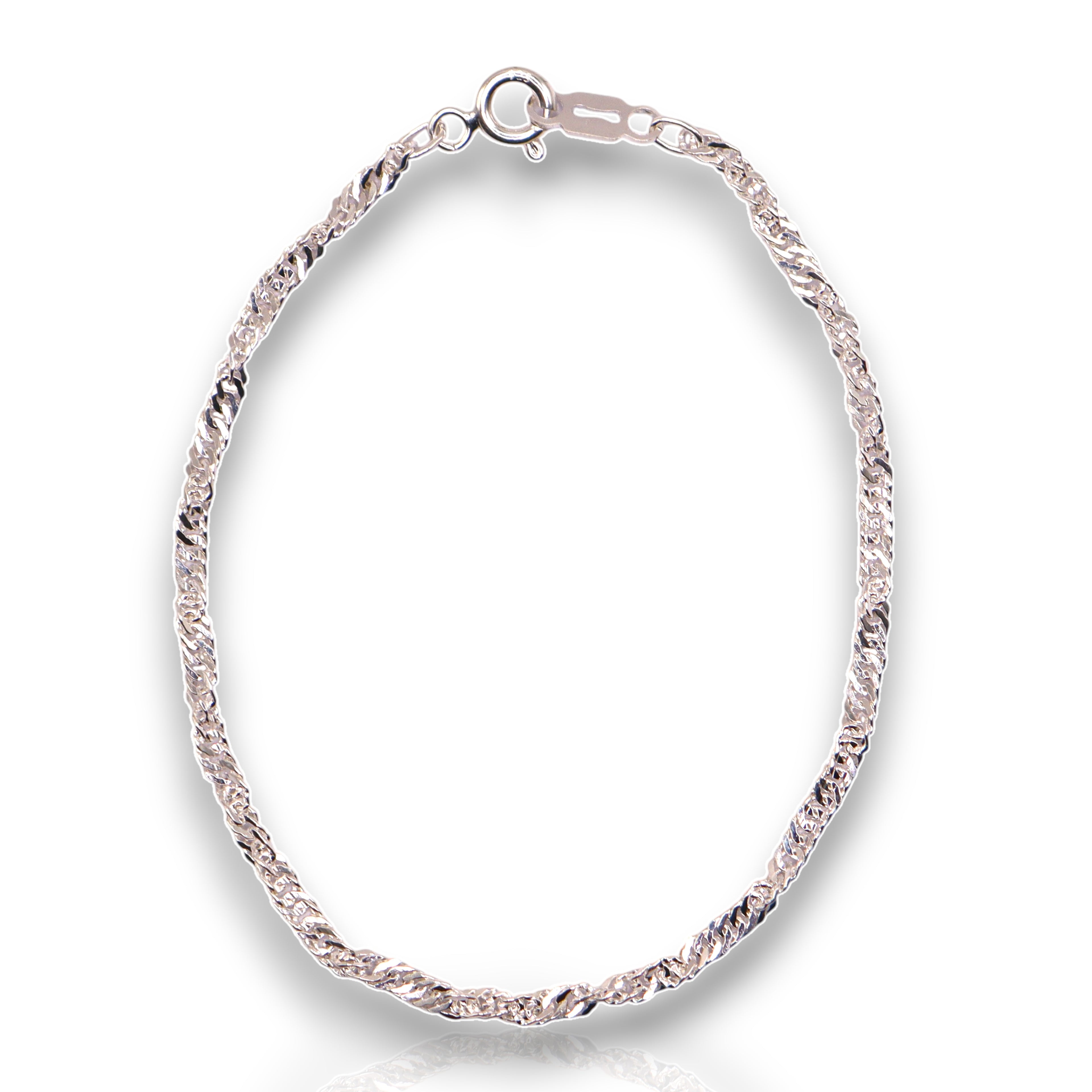 Pulsera Singapur Plata .925 |  17.5 Cm