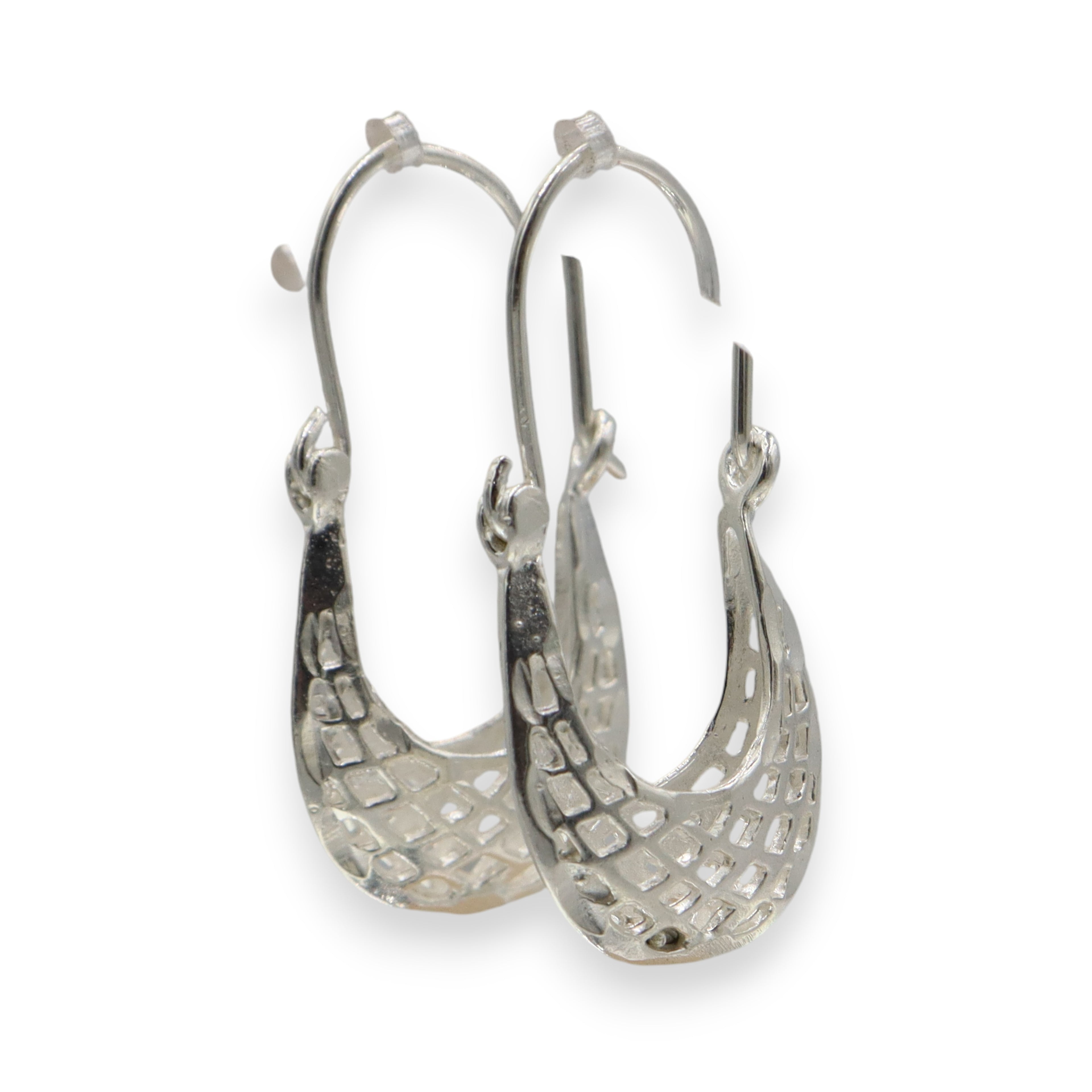 Arracadas Canasta de Plata .925