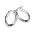 Arracadas Lisas Ovaladas de Plata .925