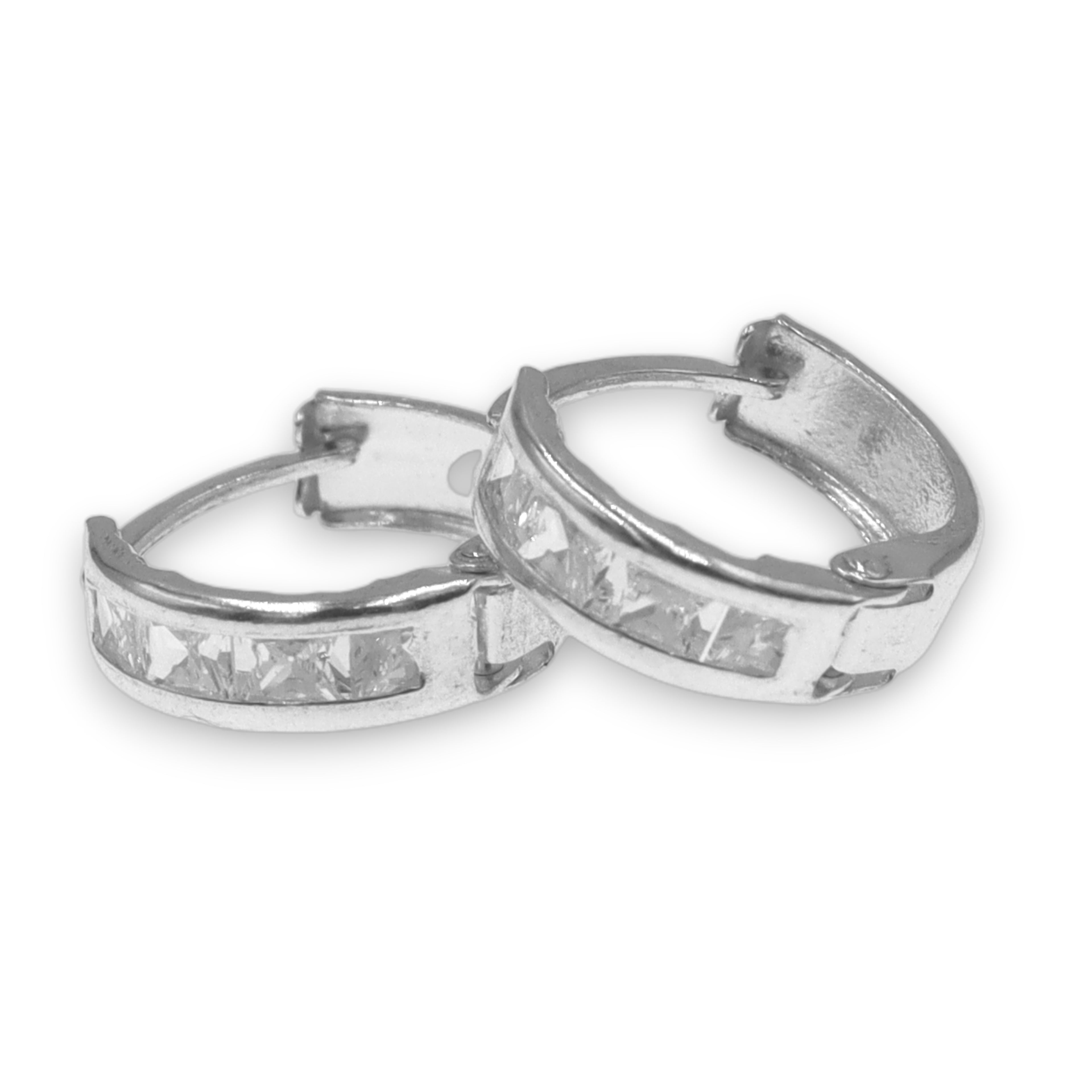 Aretes Huggies Minis de Plata .925