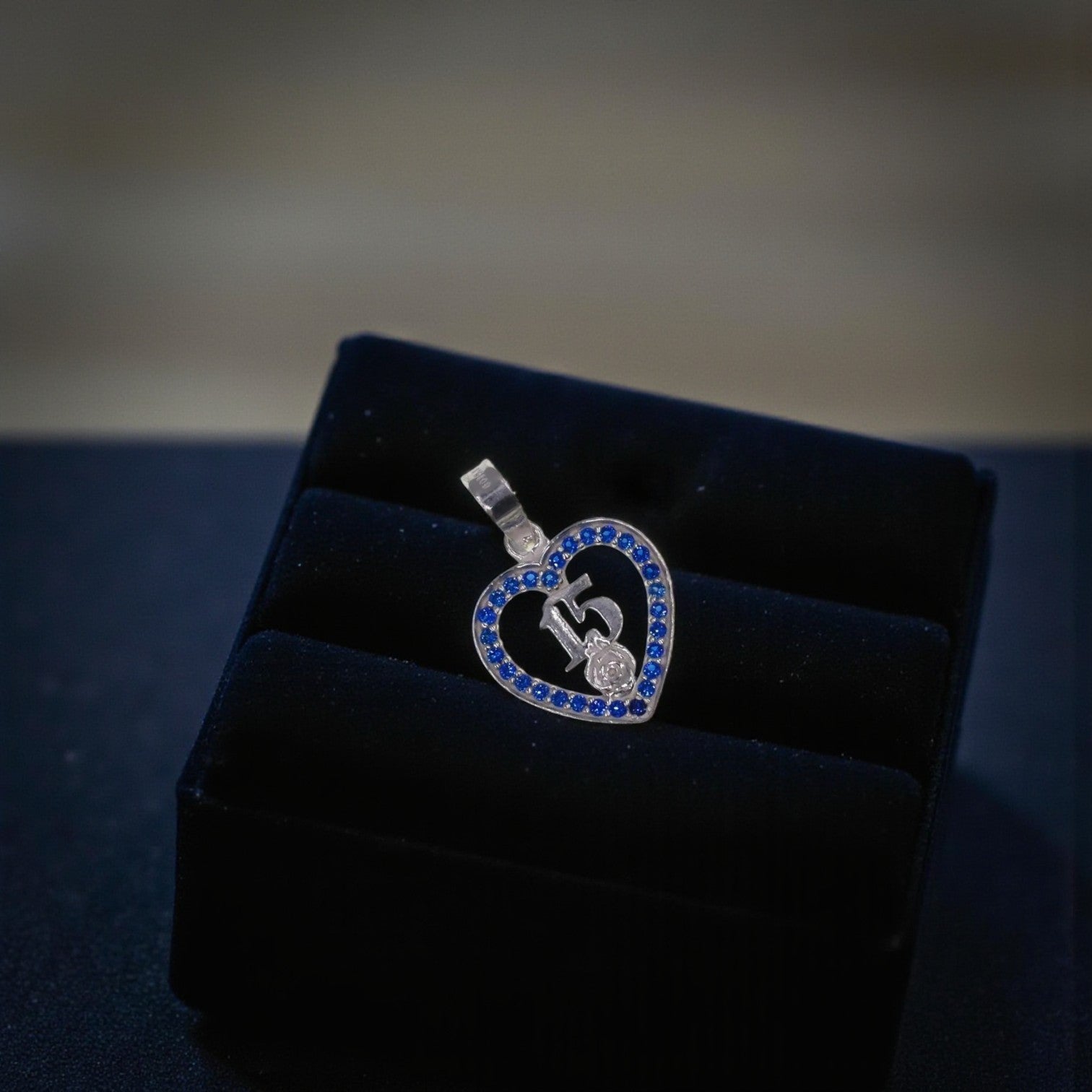 Dije 15 Años Con Circonias + Cadena en Plata .925