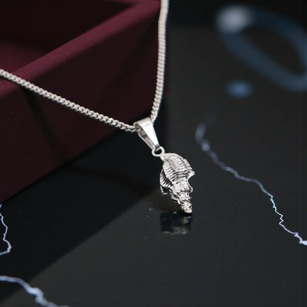 Dije De Caracola + Cadena en Plata .925