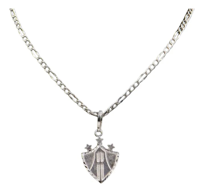 Dije Escudo Atlas + Cadena en Plata .925