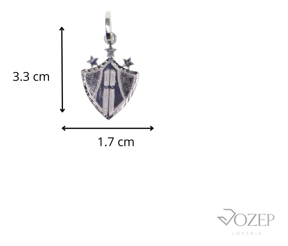 Dije Escudo Atlas + Cadena en Plata .925